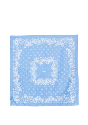 Maje floral-print scarf - Blue