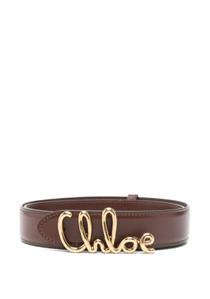 Chloé logo-detail belt - Brown