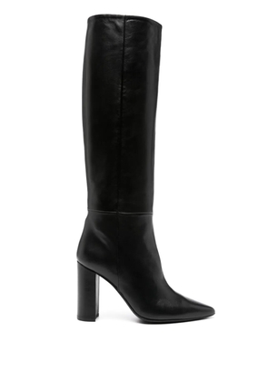 Anna F. 95mm leather boots - Black