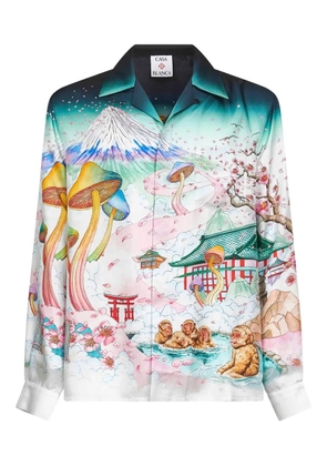 Casablanca Flowers shirt - White