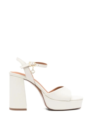 Maje Fralow platform block-heel sandals - White