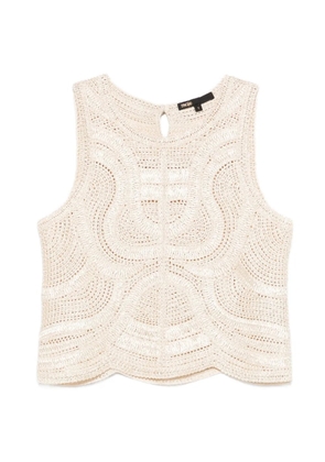 Maje crochet top - Neutrals