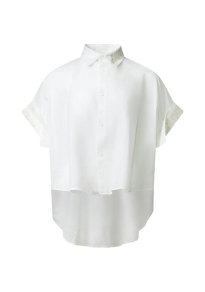 Y's collared embroidered shirt - White