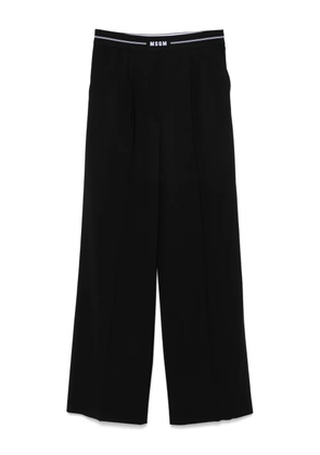 MSGM logo-waist trousers - Black