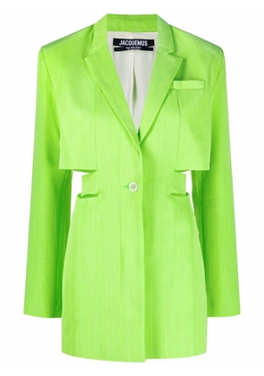 Jacquemus Bari cut-out tailored dress - Green