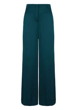 Giorgio Armani wide-leg silk trousers - Green