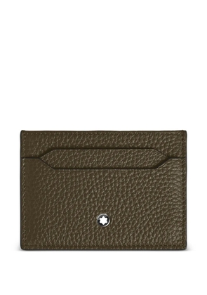 Montblanc grained leather card holder - Green