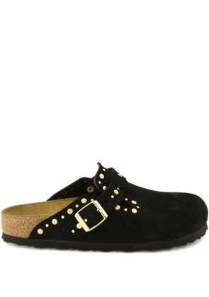 Birkenstock Boston Rivets suede mules - Black