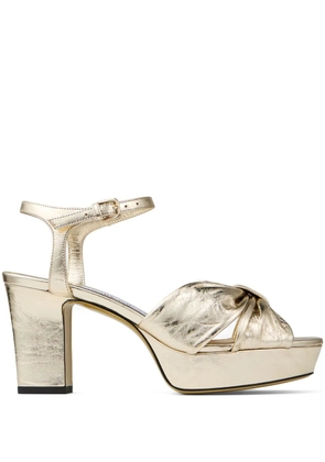 Jimmy Choo 80mm Heloise sandals - Gold