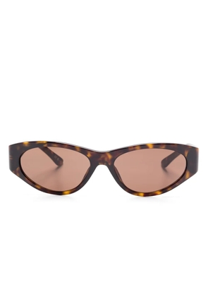 Balenciaga Eyewear oval-frame sunglasses - Brown