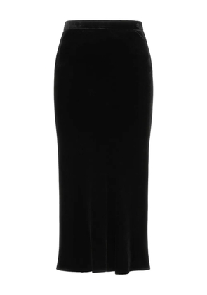 Roberto Cavalli velvet pencil skirt - Black