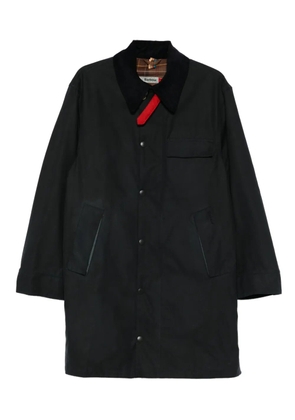 Barbour x Paul Smith corduroy-collar coat - Blue