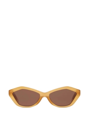 Jacquemus Bambino geometric-frame sunglasses - Yellow
