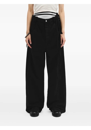 Ann Demeulemeester wide-leg high-rise jeans - Black