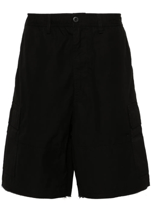032c logo-patch cargo shorts - Black