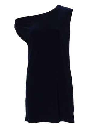 Norma Kamali one shoulder mini dress - Blue