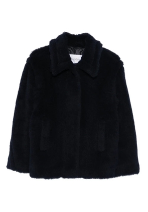 Max Mara Fuggito teddy-textured jacket - Blue