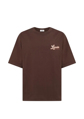 Laneus logo-print T-shirt - Brown
