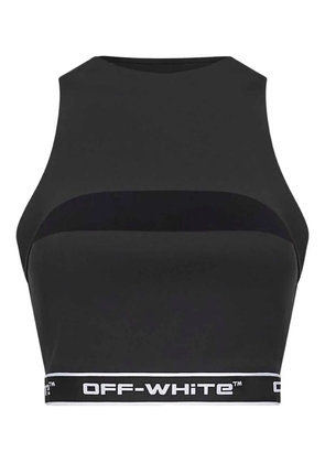 Off-White Arrow-motif jacquard crop top - Black