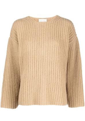 LouLou de Saison Lola long-sleeved knitted jumper - Brown