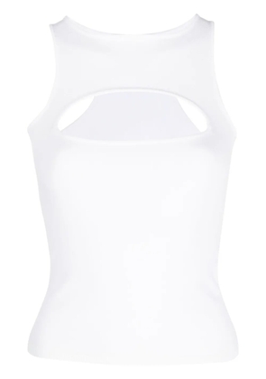 DSQUARED2 cut-out racerback tank top - White