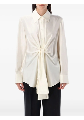 Róhe knotted shirt - Neutrals