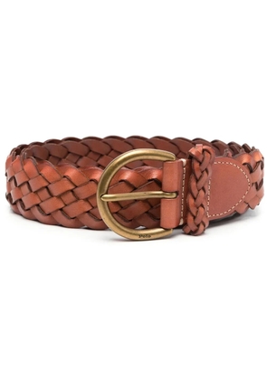 Polo Ralph Lauren interwoven-design buckle belt - Brown