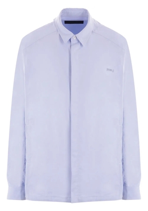 Juun.J embroidered-logo shirt - Blue