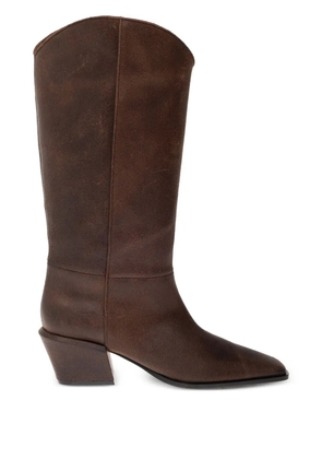 Paris Texas 50mm Bettina leather pointed-toe boots - Brown