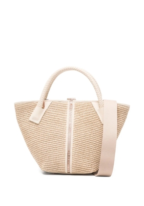 Alexander Smith small Lauren woven tote bag - Neutrals