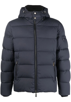 Moorer long sleeve padded jacket - Blue