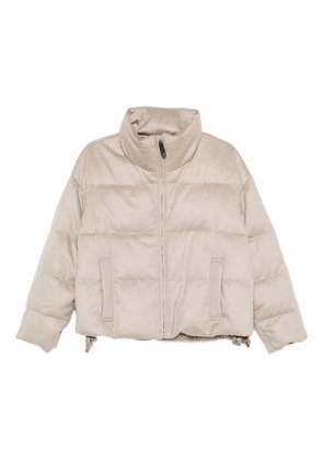 Max Mara quilted-pattern padded jacket - Neutrals