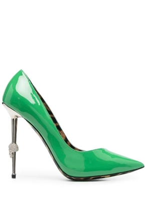 Philipp Plein Decollete 120mm patent pumps - Green