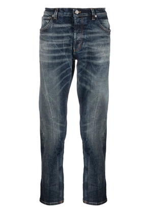 DONDUP whiskering-effect cotton jeans - Blue