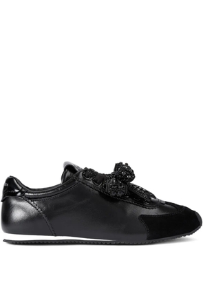Kurt Geiger London Islington Bow leather sneakers - Black