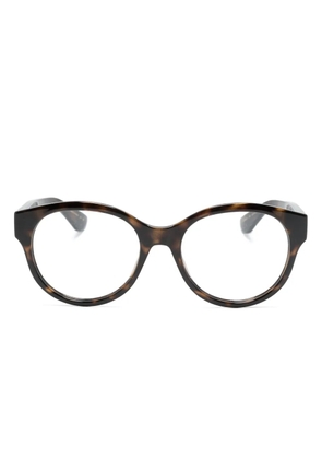 Gucci Eyewear round-frame glasses - Brown