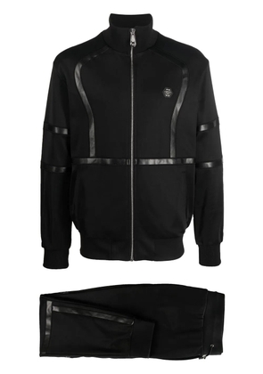 Philipp Plein logo-patch track suit - Black