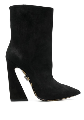 Philipp Plein leopard-sole 130mm ankle boots - Black