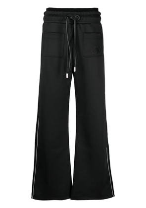 Off-White elasticated-waist cotton track pants - Black
