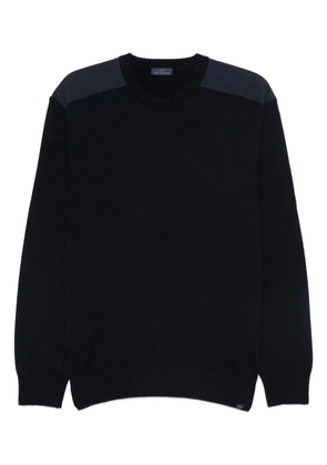 Paul & Shark wool shoulder-patch jumper - Blue