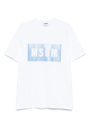 MSGM logo-print T-shirt - White