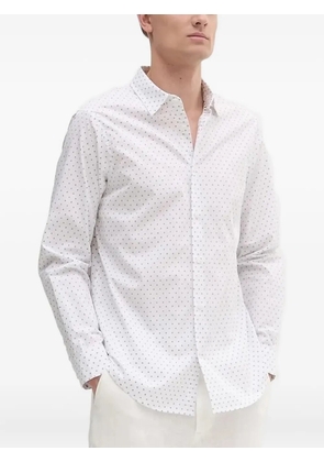 Armani Exchange micro-dot-print shirt - White