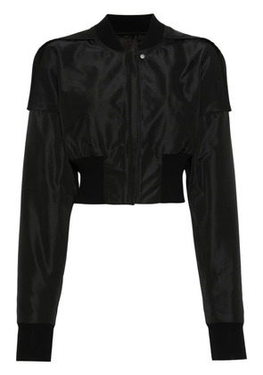 Rick Owens Collage cropped bomber jacket - Black