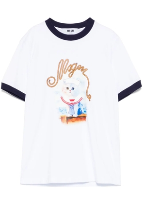 MSGM graphic print T-shirt - White