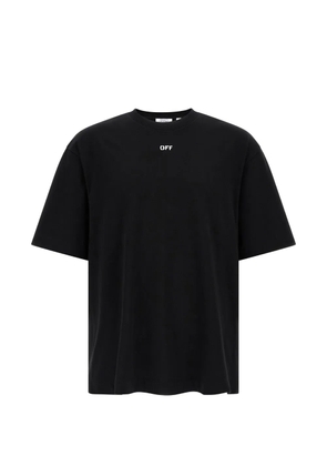 Off-White logo-print spray T-shirt - Black