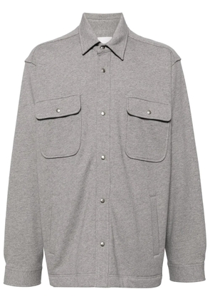 Givenchy logo-embroidered cotton-jersey shirt - Grey