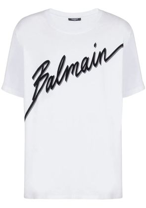 Balmain logo-print t-shirt - White