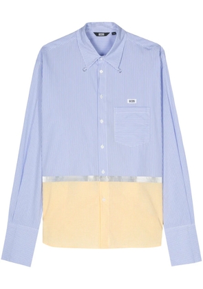 GCDS striped tape shirt - White