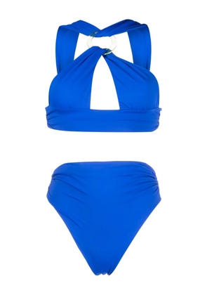 The Attico twist-detailing bikini set - Blue