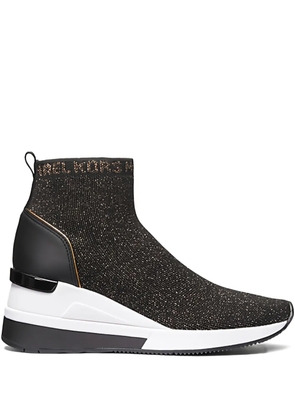 Michael Michael Kors 38mm logo-lettering sneakers - Black